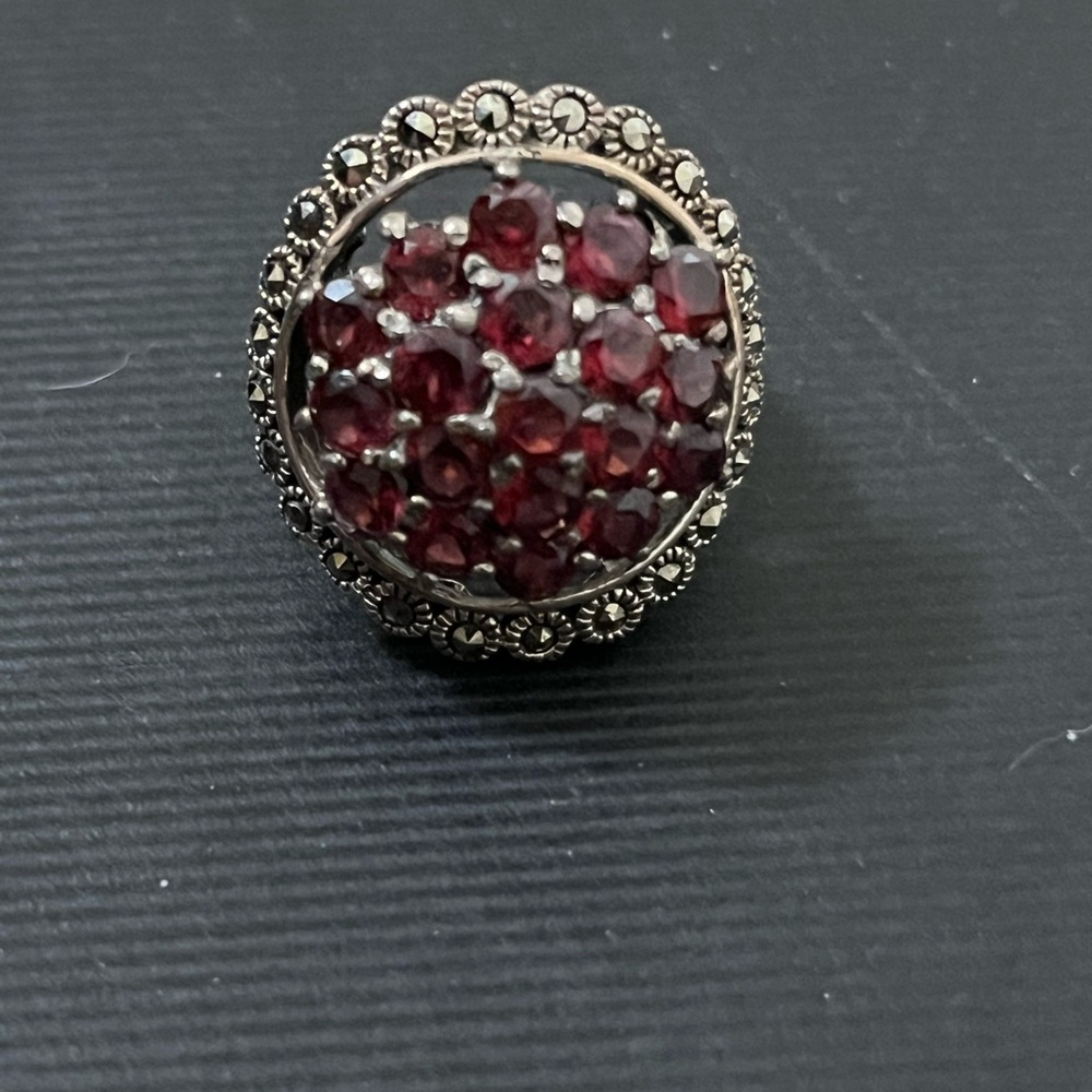 Ruby Red Gemstone Ring - image 3